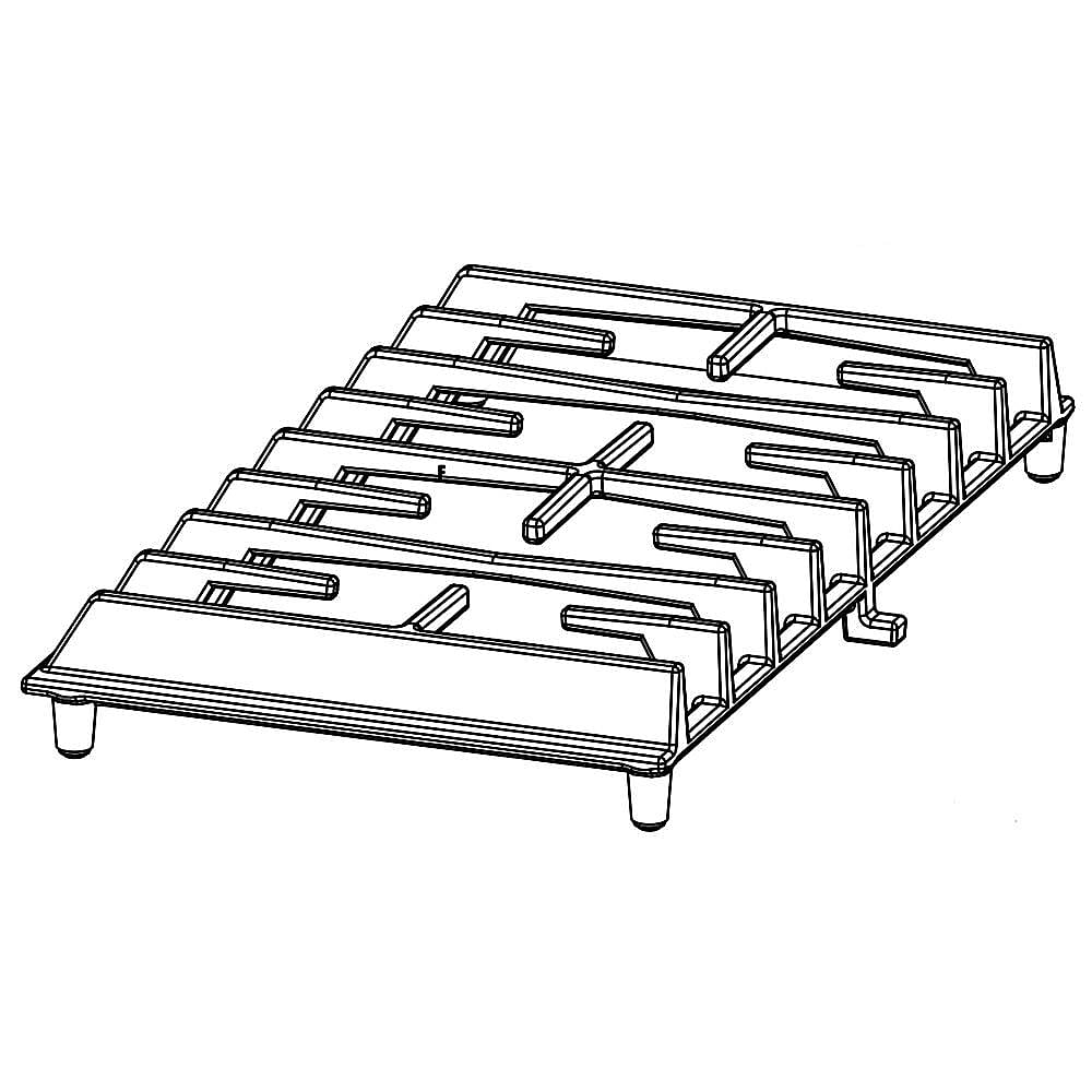 Part #w10689386, Cooktop Burner Grate / 17.00 x 11.75 x 2.75
