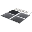 Microwave Charcoal Filter Kit for KitchenAid KVWB606DSS2 - Part W11430921