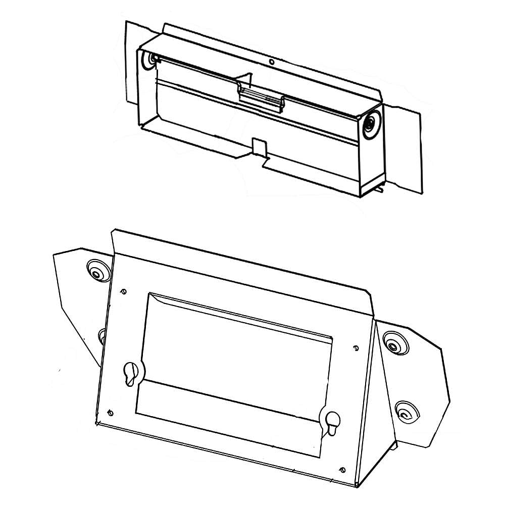 KitchenAid Part #w10692946, Range Hood Damper | 14.00 x 11.50 x 10.00