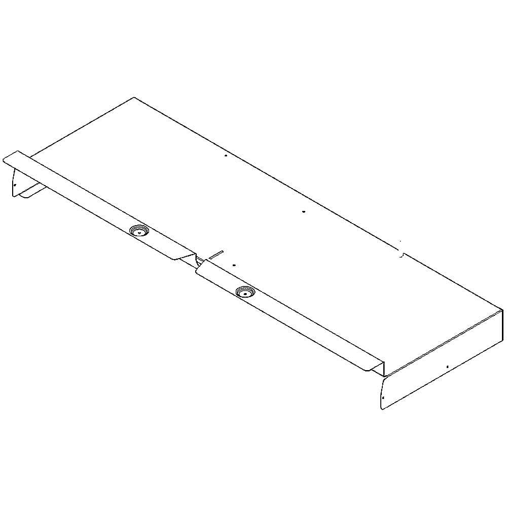 Part #w10904156, Chassis, Cover Top Back 30–in / 27.62 x 10.25 x 3.00