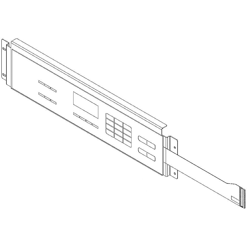 Part #w10694995, Membrane Assembly (Black) / 22.00 x 5.00 x 0.75