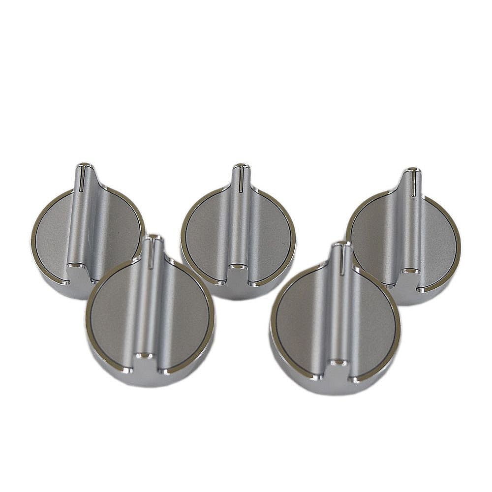 Whirlpool Part #w10698166, Ikea Cooktop Burner Knob Set, 5-Pack | 5.50 x 5.25 x 6.50