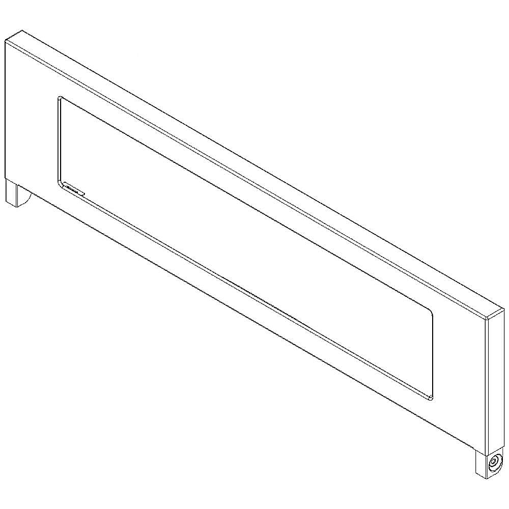Part #w10702189, Wall Oven Control Panel Skin (Black) / 23.75 x 7.00 x 1.00