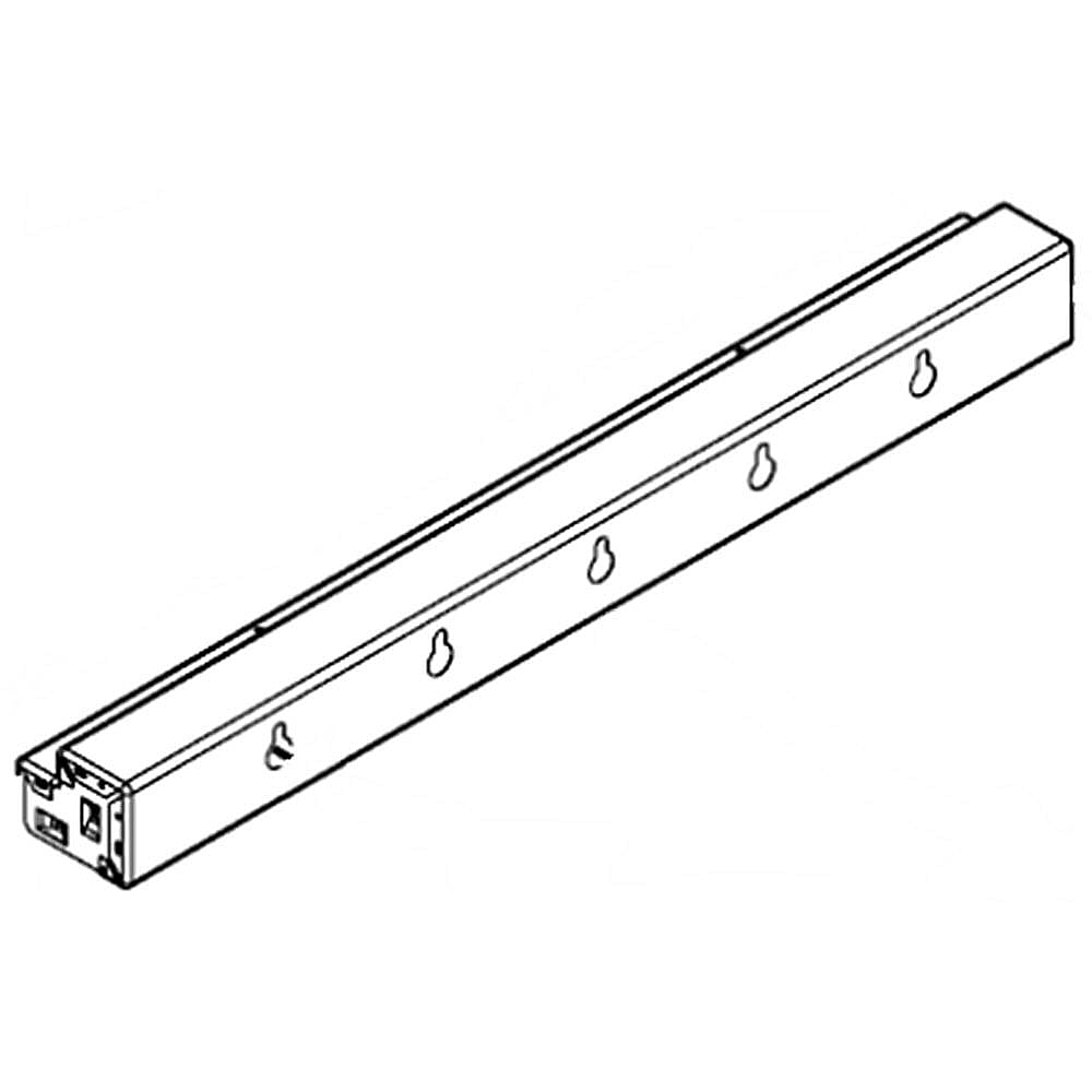 Part #w10708335, Range Surface Burner Manifold Panel (Black) / 29.50 x 3.50 x 2.75