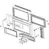 Microwave Door Assembly (white) W10710350