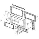 Microwave Door Assembly (stainless) W10710352
