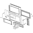 Microwave Door Assembly (stainless) for KitchenAid KMHC319ESS0 - Part W10710352