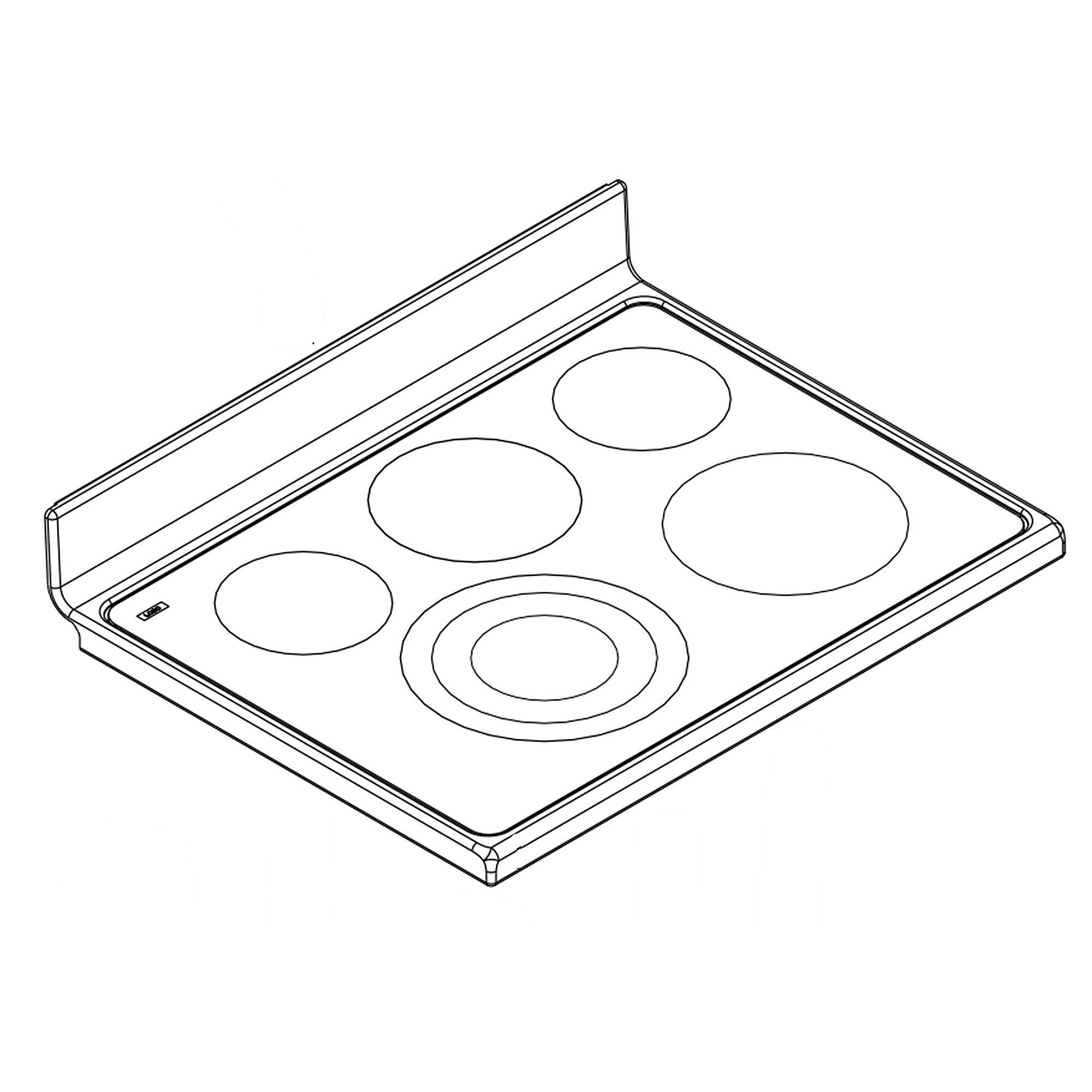 Photo of GE Part #w10719622, Ran Main Top | 34.50 x 29.50 x 8.75 from Repair Parts Direct