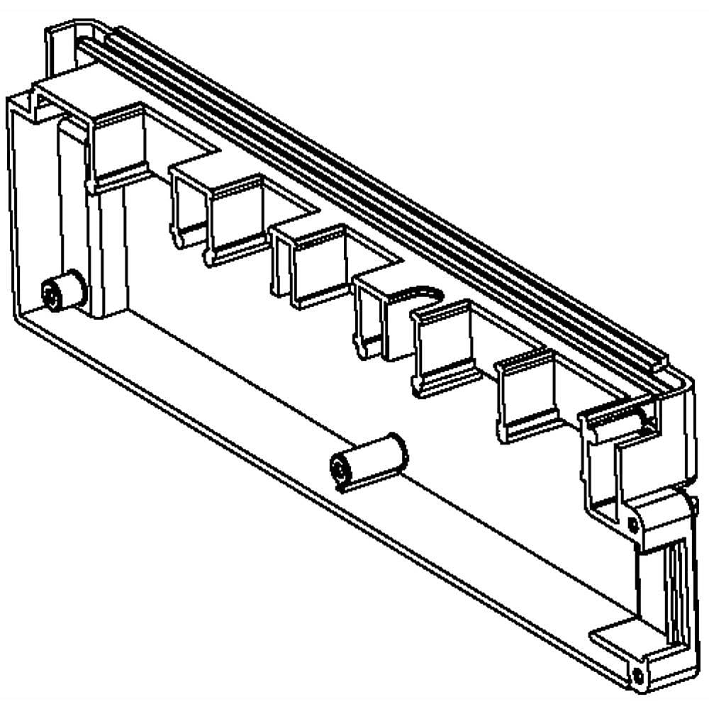 Part #w10721964, Range Hood Control Switch Housing, Rear / 9.75 x 2.75 x 0.90