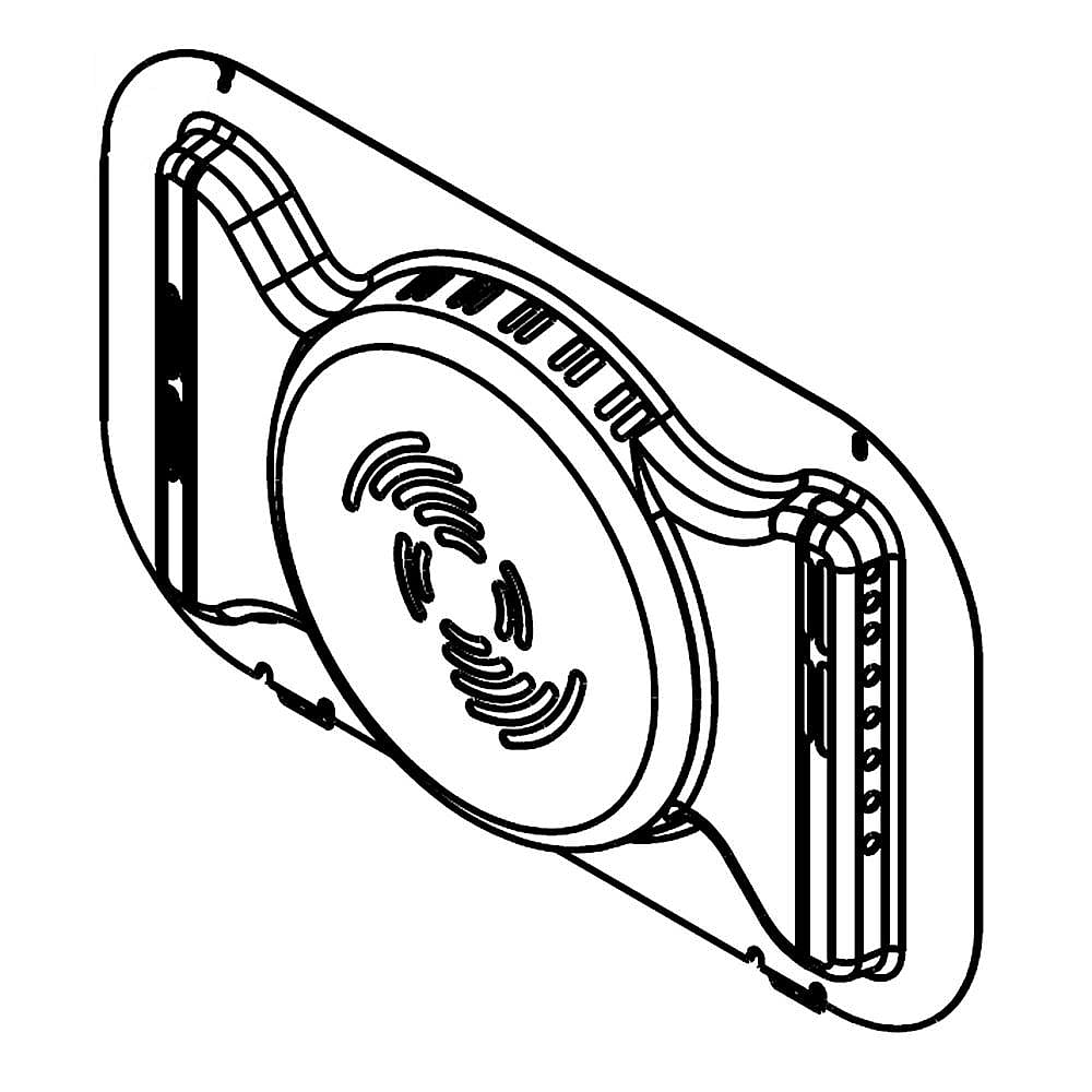 Part #w10725944, Bow Baffle / 19.00 x 11.00 x 2.12