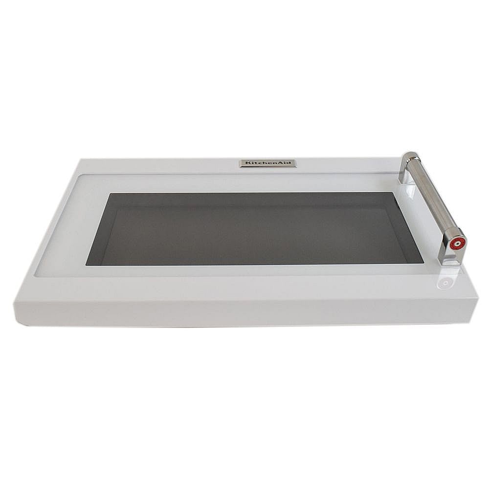 Part #w10727601, Microwave Door Assembly (White) / 28.25 x 18.25 x 7.25
