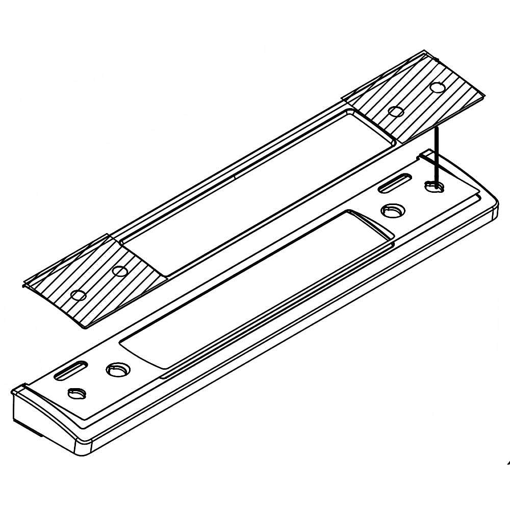 Photo of Part #w10728505, 3Panl-Cntrl | 31.94 x 7.94 x 2.07 from Repair Parts Direct