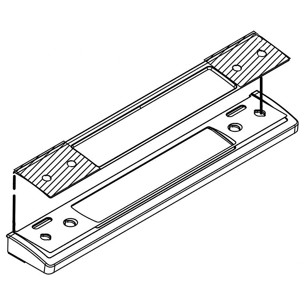 Photo of GE Part #w10728508, Ran Control Panel | 8.63 x 7.25 x 31.75 from Repair Parts Direct