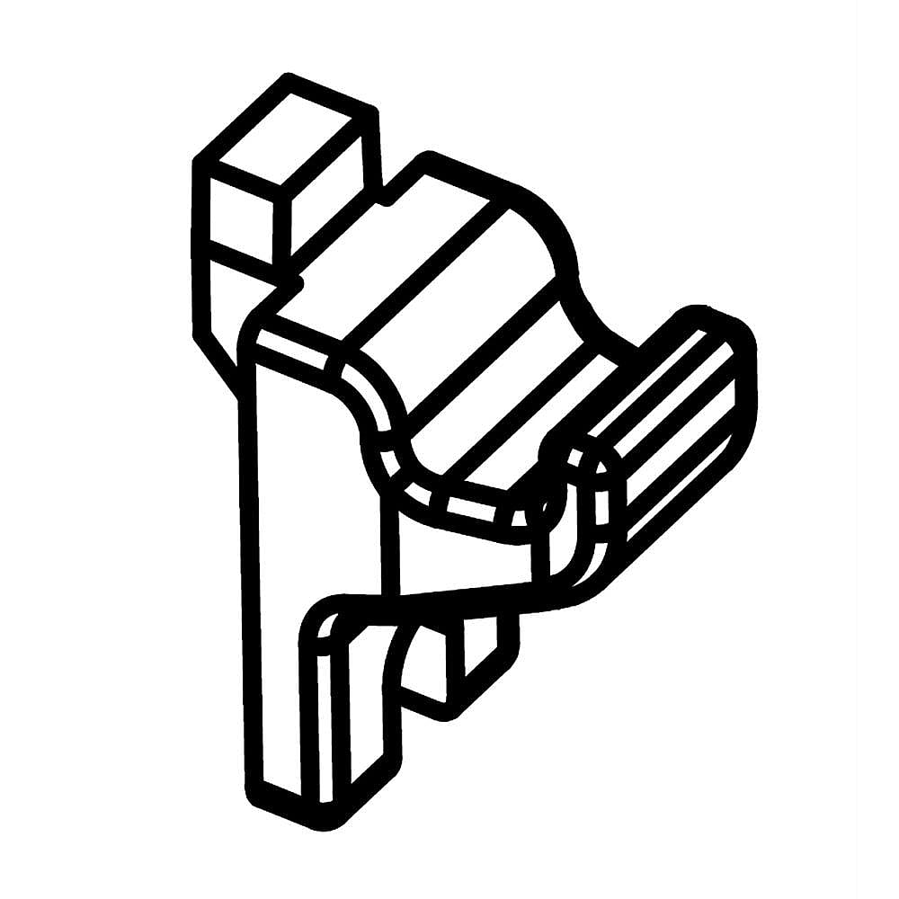 Part #w10740485, Microwave Cooking Rack Support / 1.25 x 1.62 x 0.75