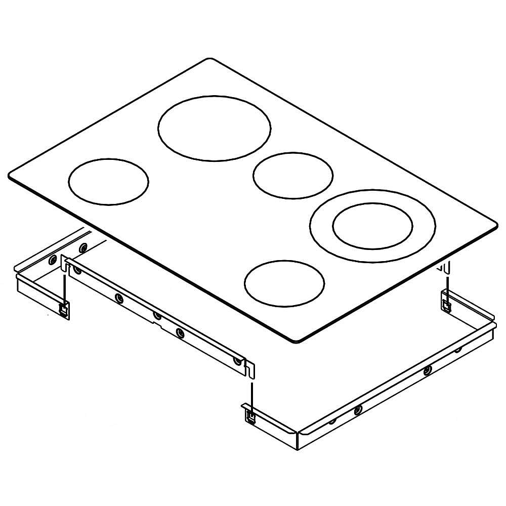 Photo of Part #w10749647, Cooktop Main Top | 30.25 x 39.50 x 7.00 from Repair Parts Direct