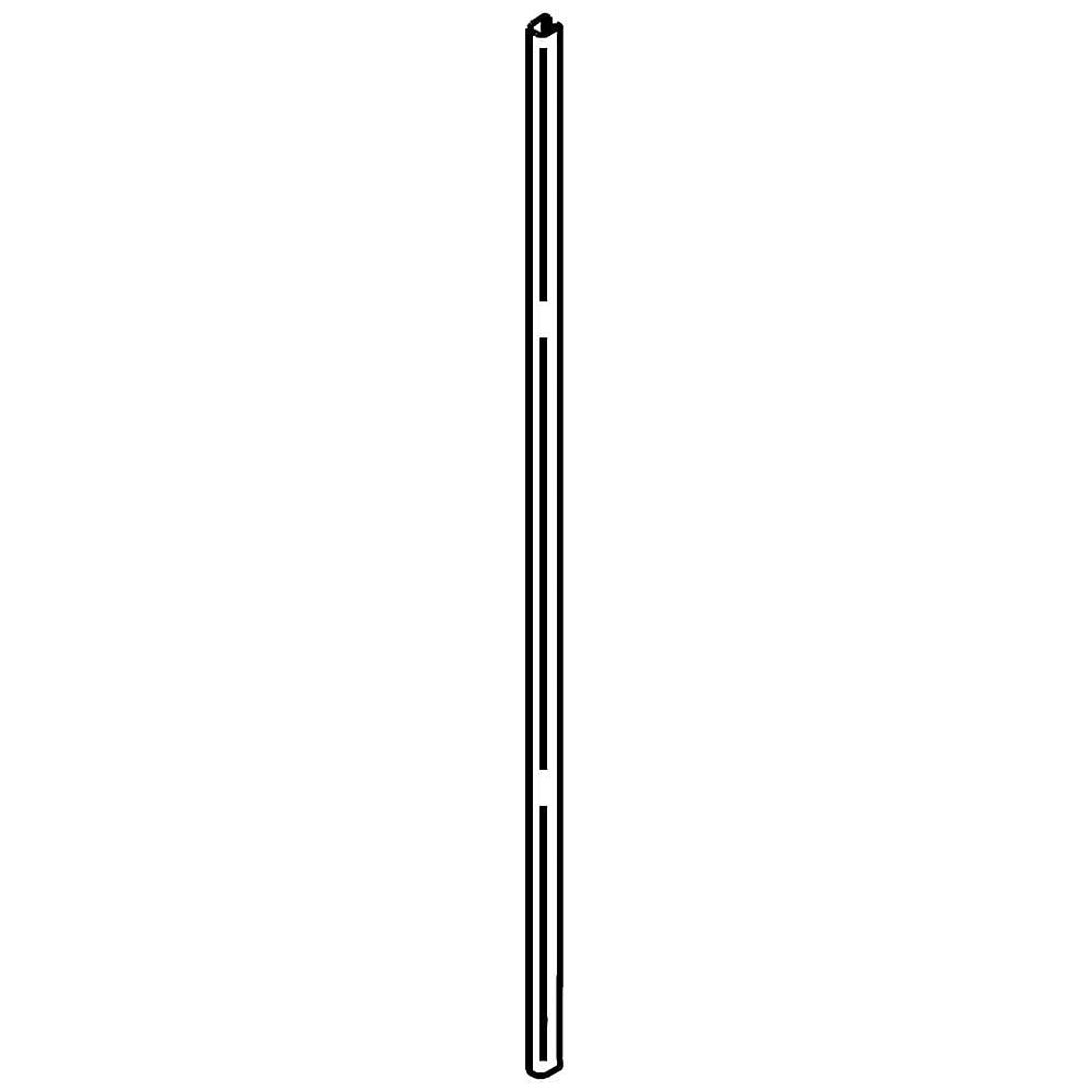 Part #w10756500, Wall Oven Trim, Right (Black) / 23.00 x 0.75 x 0.65