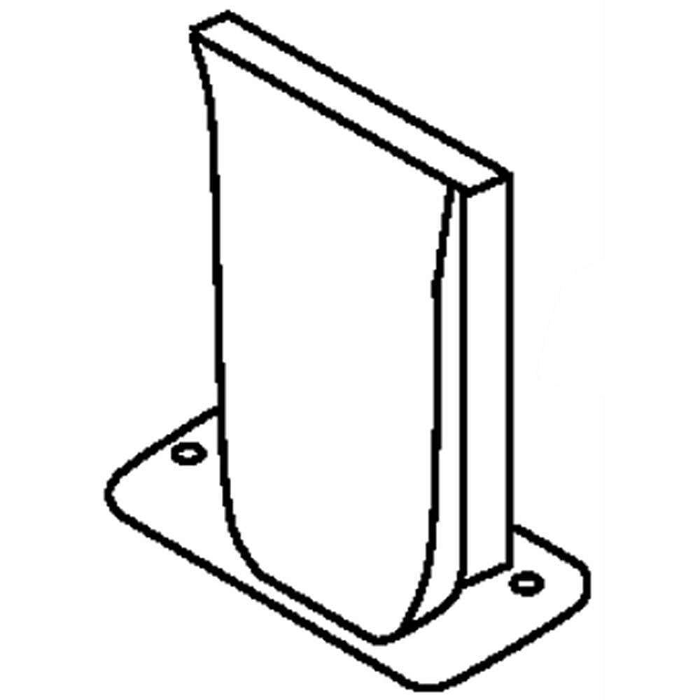 Part #w10770968, Microwave Air Diverter / 5.00 x 3.00 x 1.50