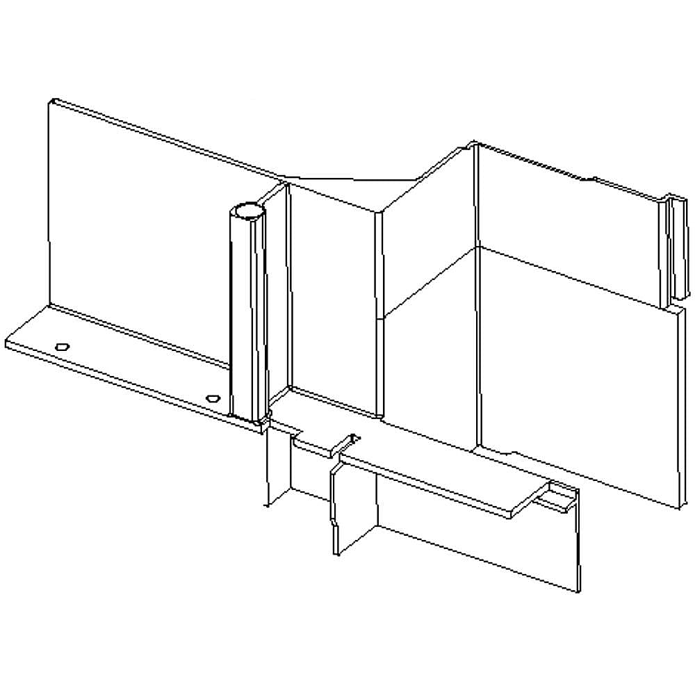 Part #w10771885, Air Guide / 9.00 x 5.00 x 4.00