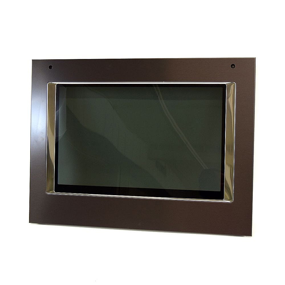 Photo of Wall Oven Door Outer Panel Assembly (Black and Stainless) from Repair Parts Direct