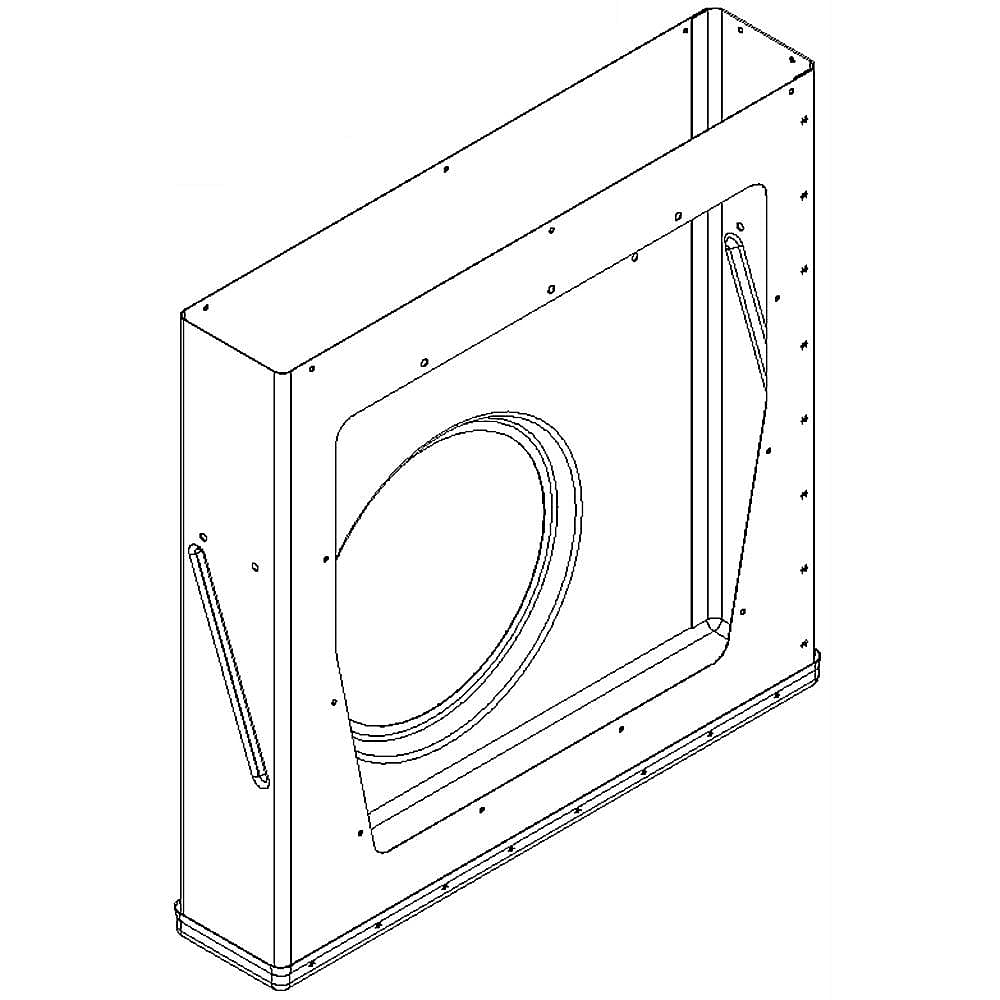 Part #w10777870, Cooktop Downdraft Vent Blower Plenum / 16.75 x 16.75 x 3.25