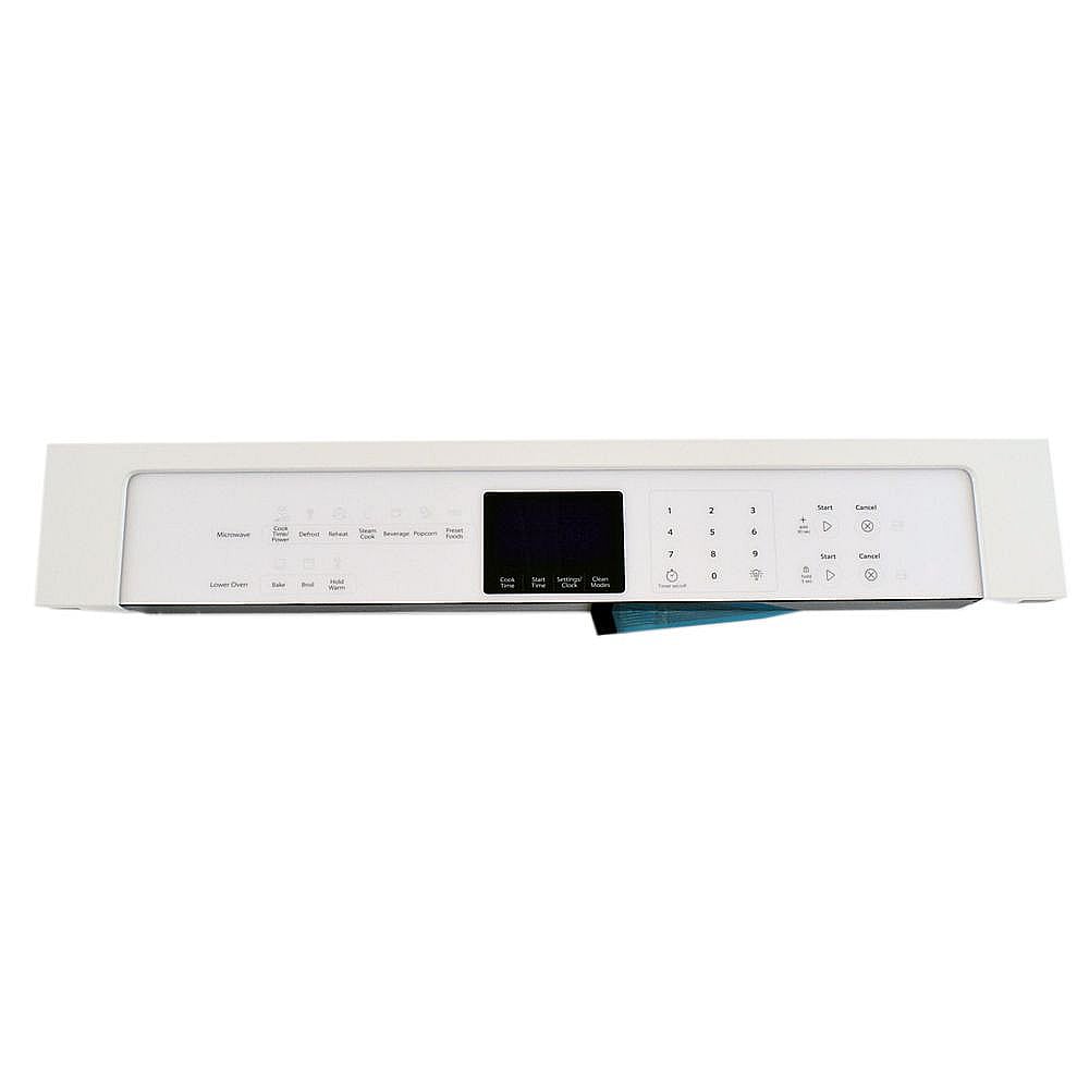 Part #w10786404, Wall Oven Control Panel Assembly (White) / 35.00 x 9.50 x 5.50