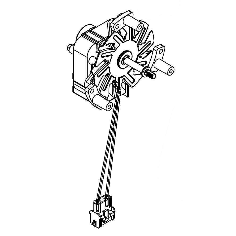 Part #w10794440, Fan Motor / 5.50 x 5.25 x 6.50