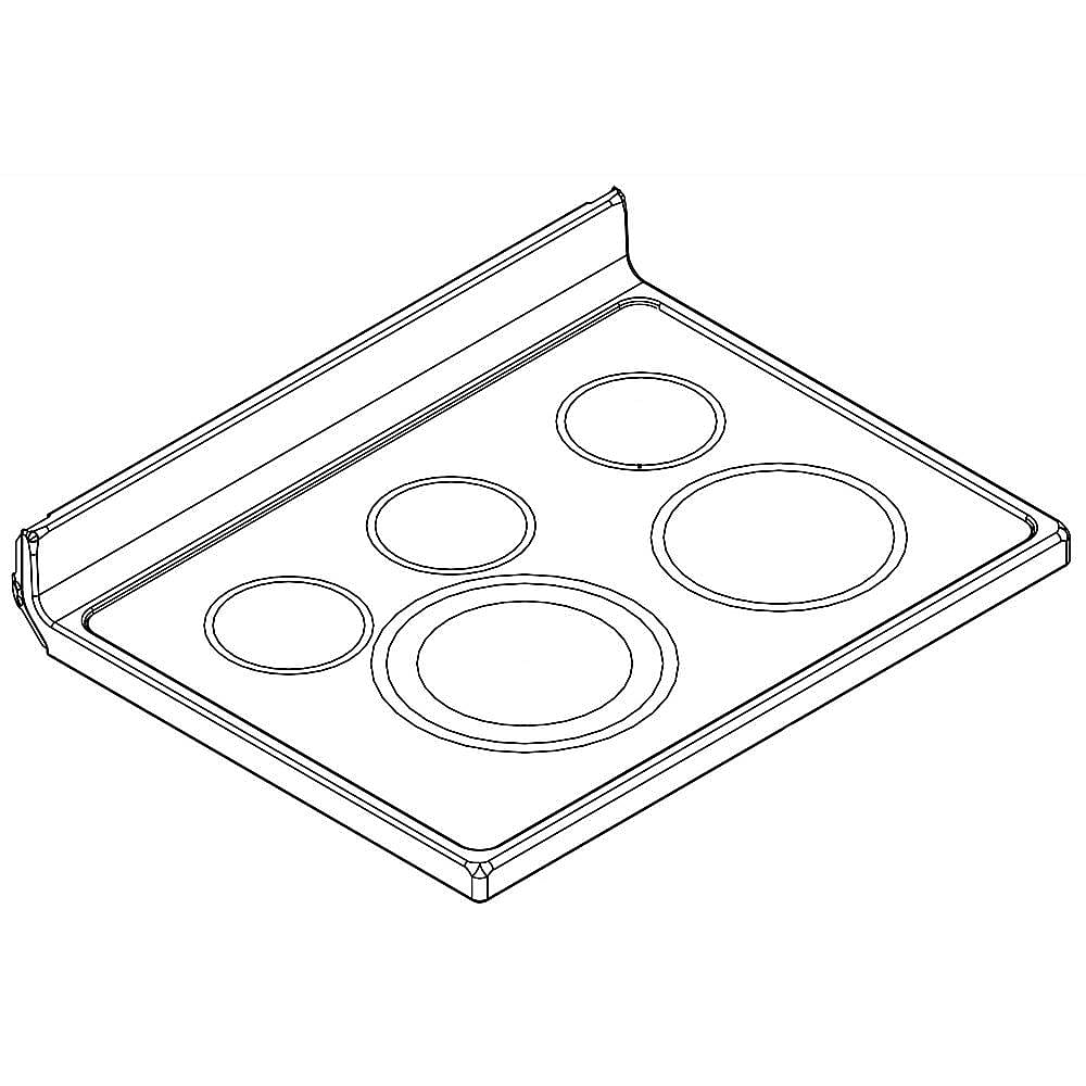 Part #w10794931, Range Main Top Assembly | 34.50 x 9.00 x 30.00