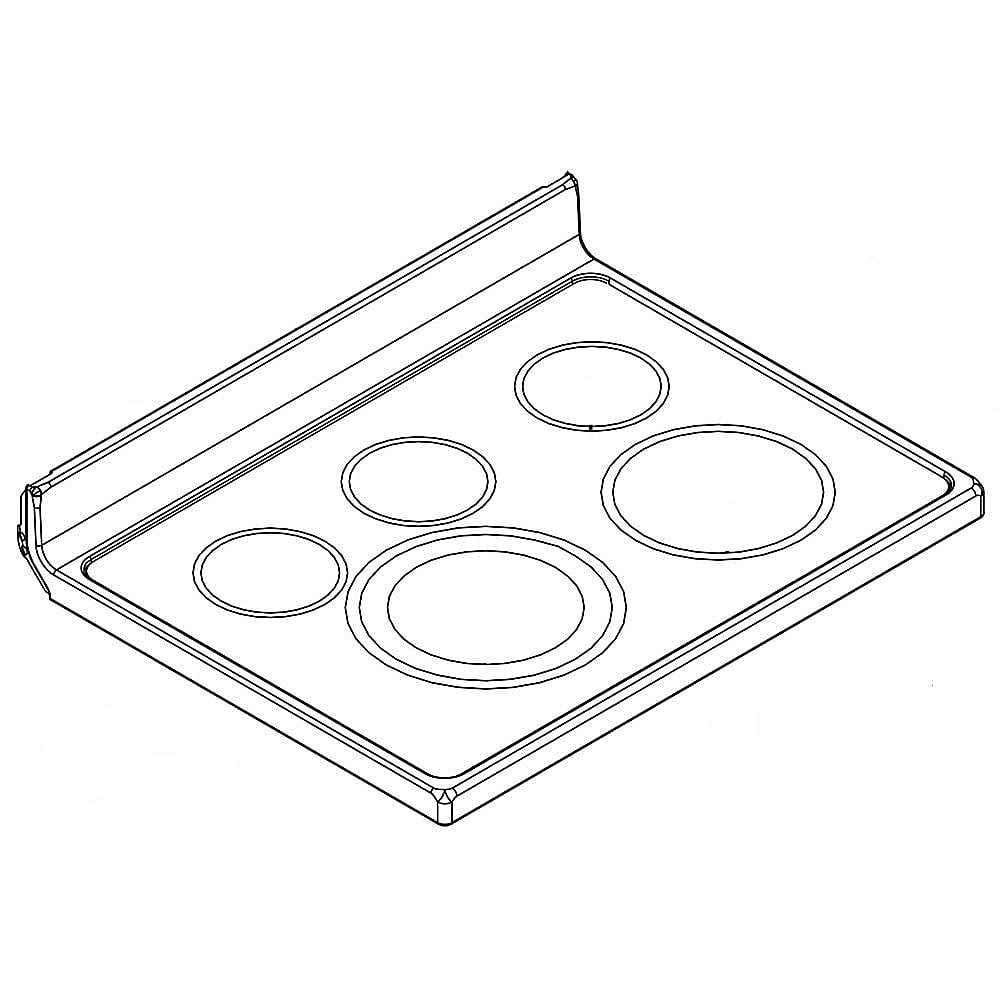 Photo of GE Part #w10794932, Ran Main Top | 34.50 x 9.00 x 30.00 from Repair Parts Direct