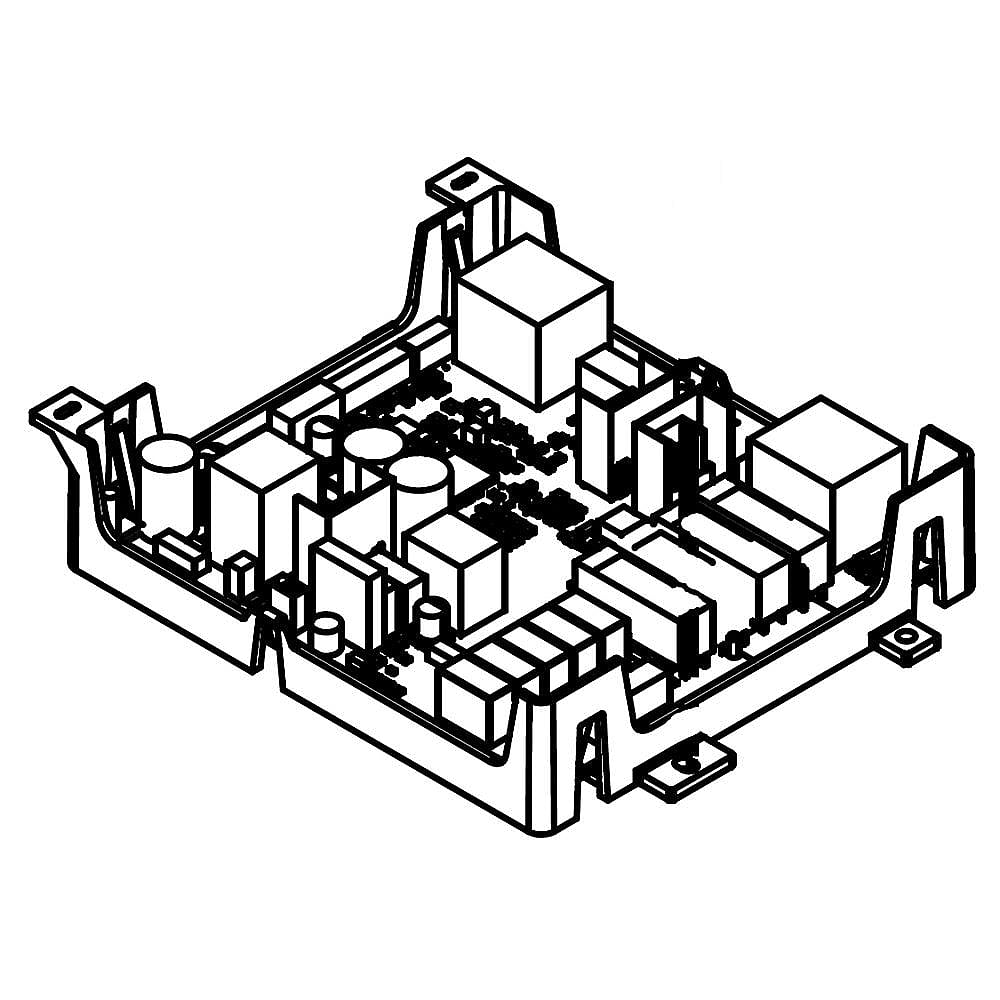 Photo of Part #w10801665, Wall Oven Control Board | 12.00 x 5.25 x 10.00 from Repair Parts Direct