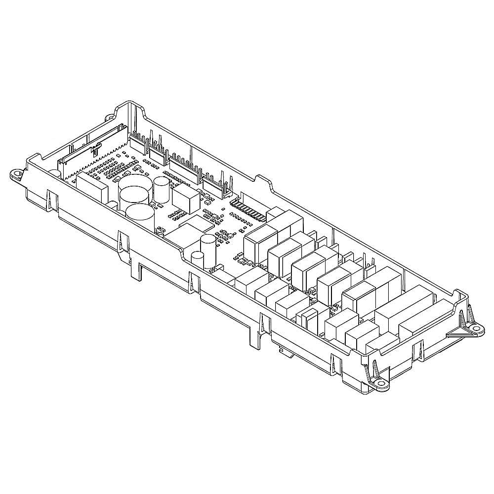 Photo of Part #w10803993, Wall Oven Control Board | 16.00 x 5.25 x 5.75 from Repair Parts Direct