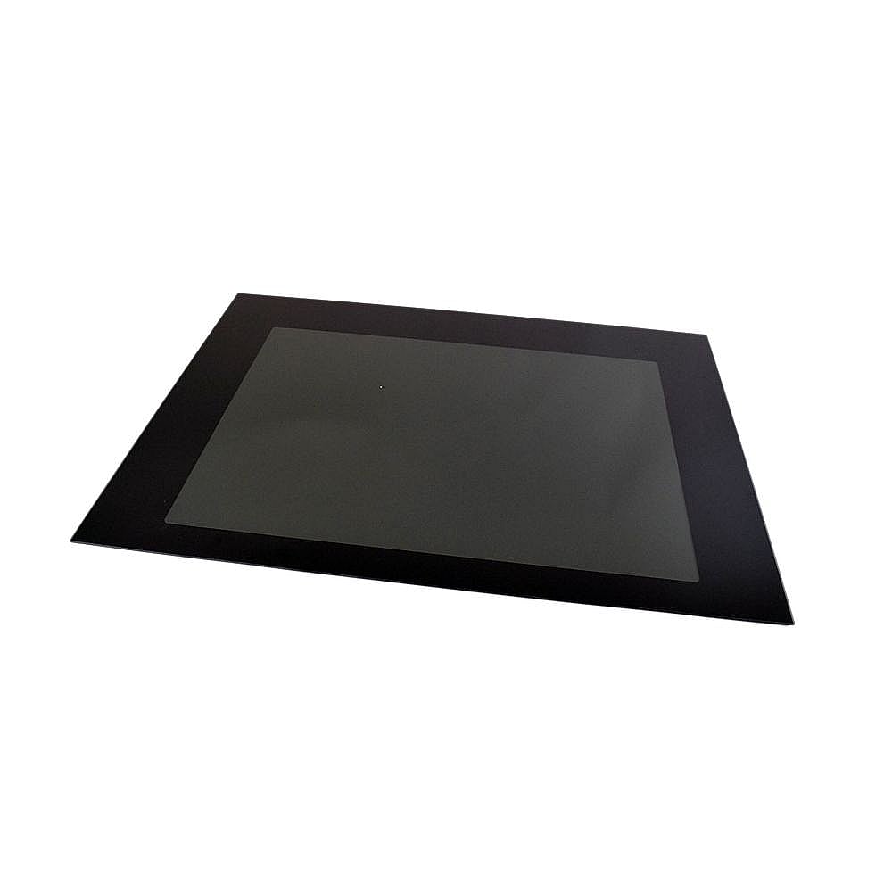 Part #w10804365, Range Oven Door Outer Glass Panel (Black) (Replaces W10665481) / 35.50 x 25.25 x 2.20