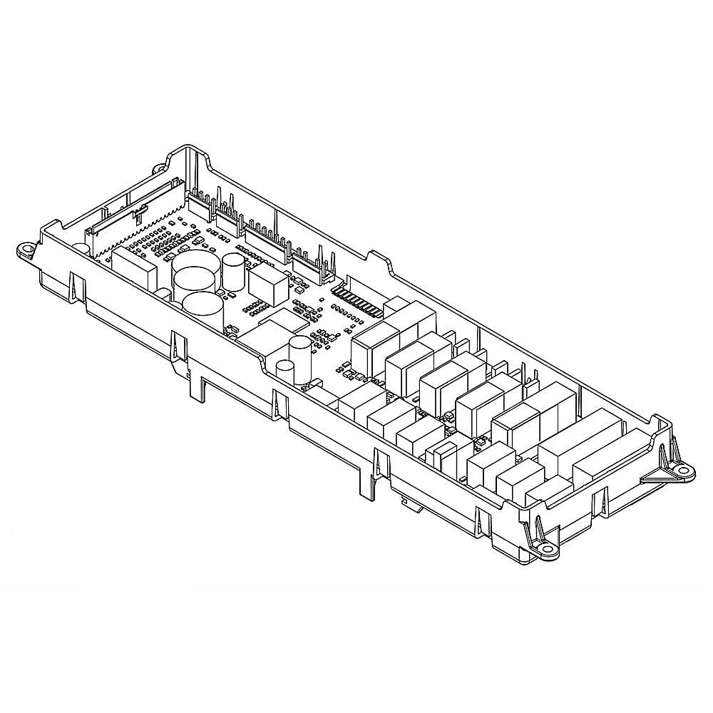 Photo of Part #w10807577, Wall Oven Control Board | 15.25 x 5.25 x 5.75 from Repair Parts Direct