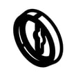 Bezel Knob for KitchenAid KSEG700ESS4 - Part W10813558
