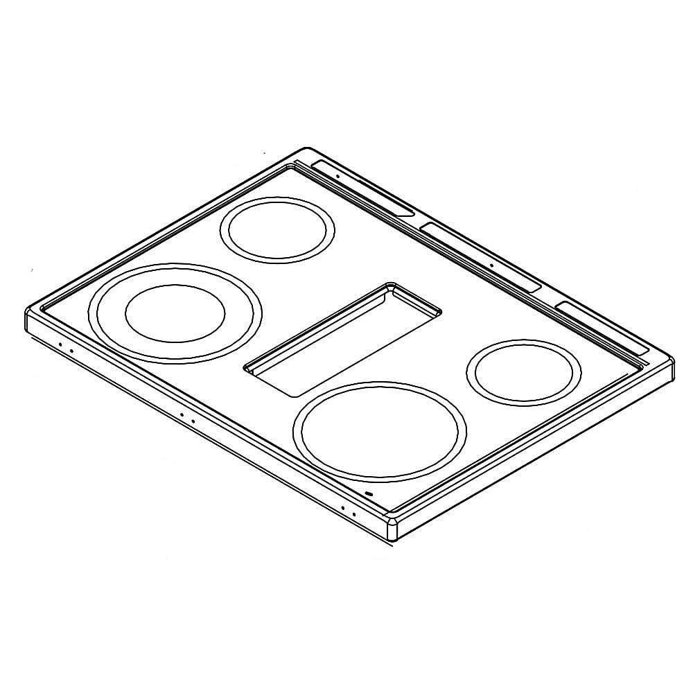Part #w10818722, Range Main Top | 34.00 x 9.00 x 30.00