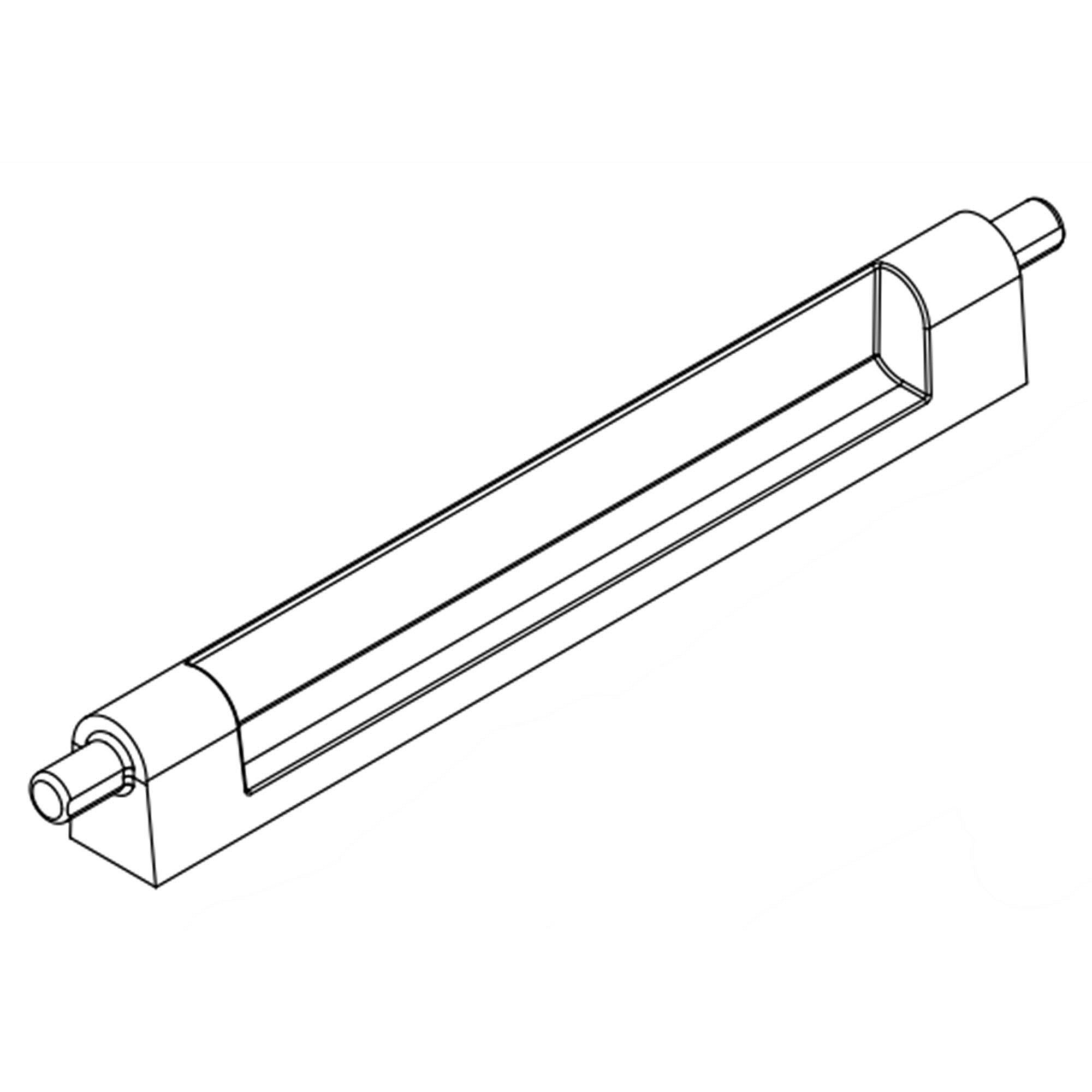 Part #w10826075, Kenmore Rear, Hinge-Grate / 7.88 x 1.00 x 0.62