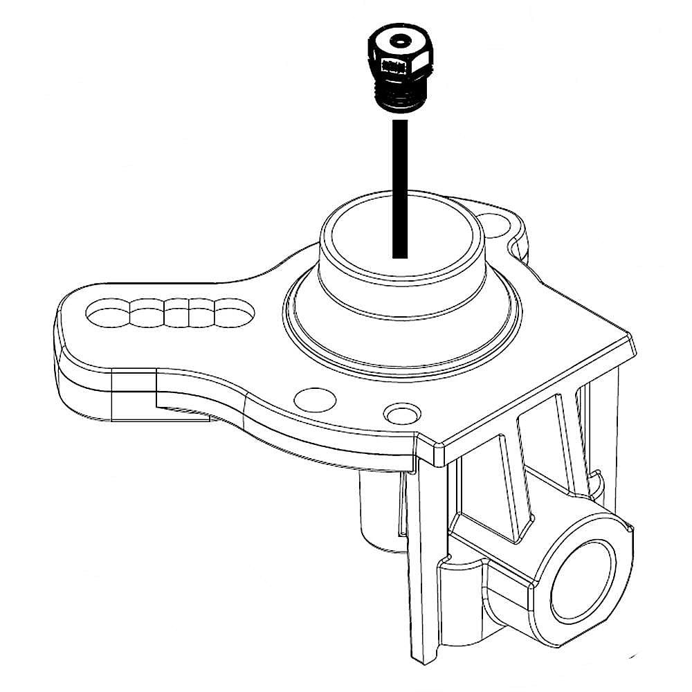 Part #w10826754, Cooktop Burner Orifice Holder, 10, 000-Btu / 3.75 x 2.50 x 1.75