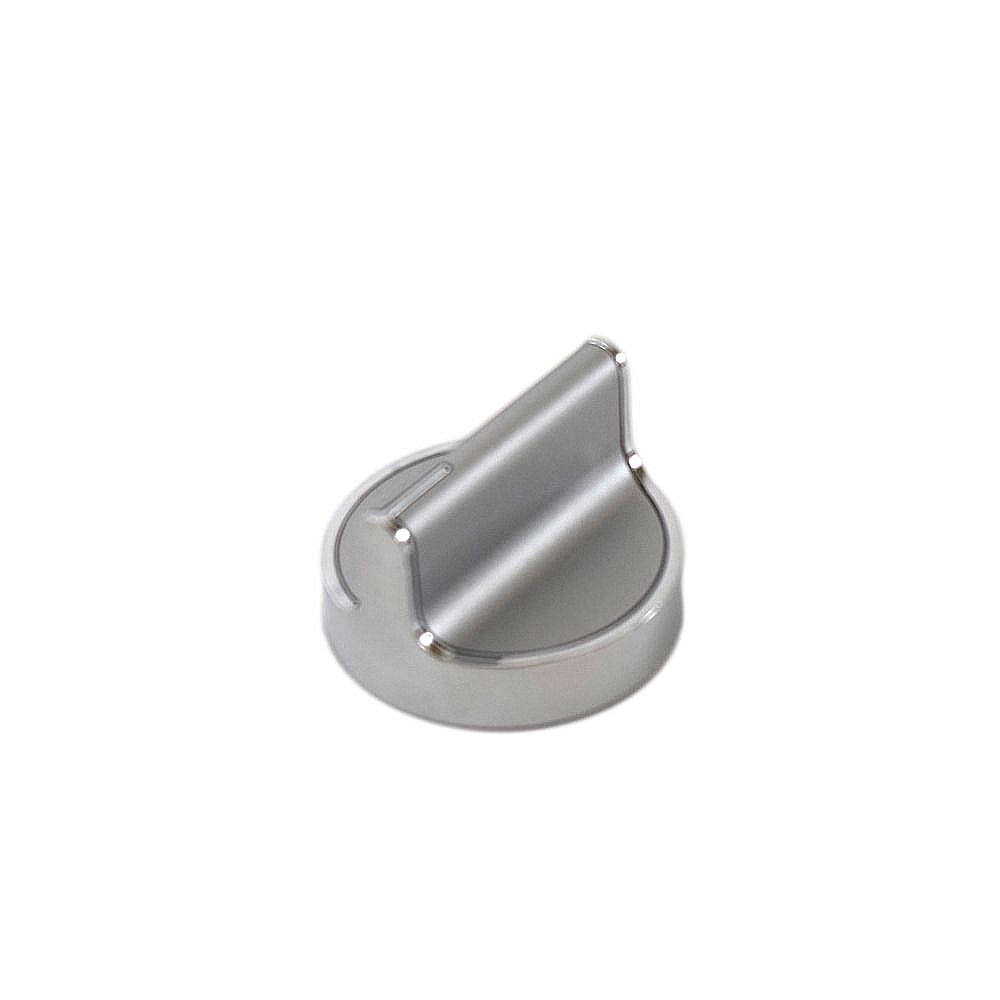 Part #w10828837, Range Surface Burner Knob (Stainless) (Replaces W10569582) / 1.87 x 1.87 x 1.25
