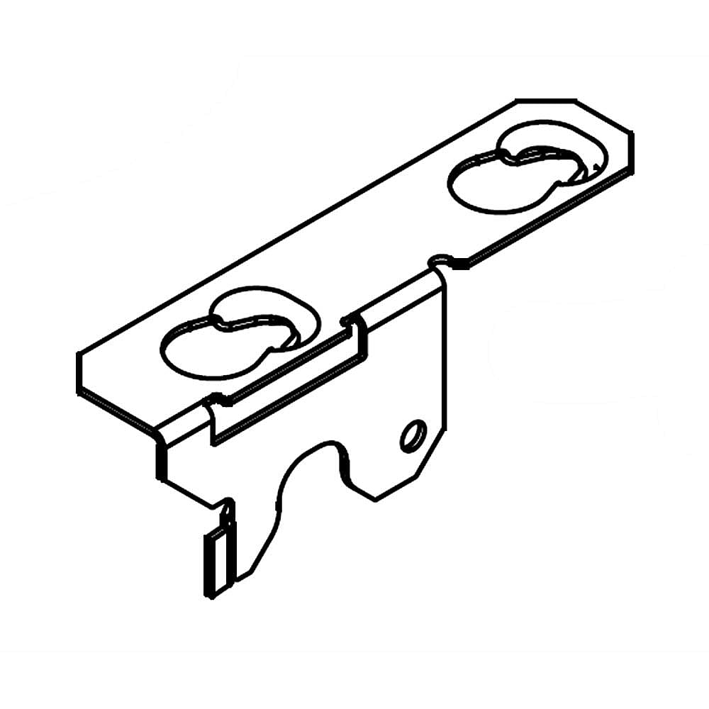 Part #w10828882, Kenmore Range Bake Element Base Bracket, Right / 3.50 x 0.75 x 1.25