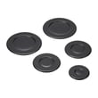 Cooktop Burner Cap Set (black) for Maytag MGC7536DS00 - Part W10832694