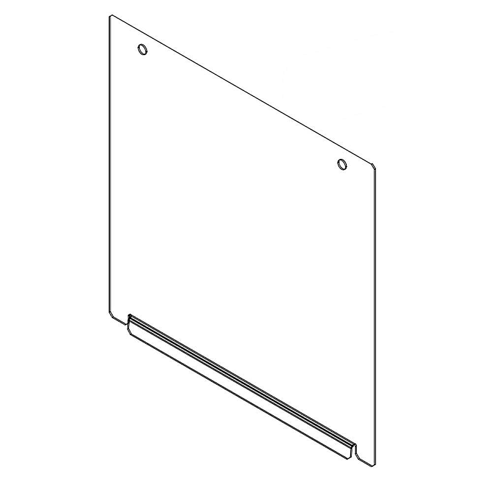 Part #w10837737, Downdraft Vent Blower Plenum Cover / 7.00 x 7.00 x 0.01