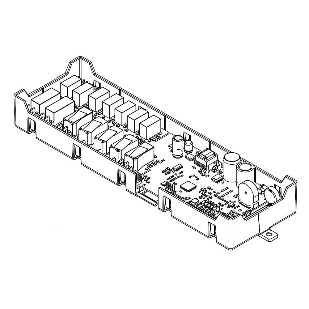 Photo of Part #w10841692, Wall Oven Control Board | 15.25 x 5.25 x 5.75 from Repair Parts Direct