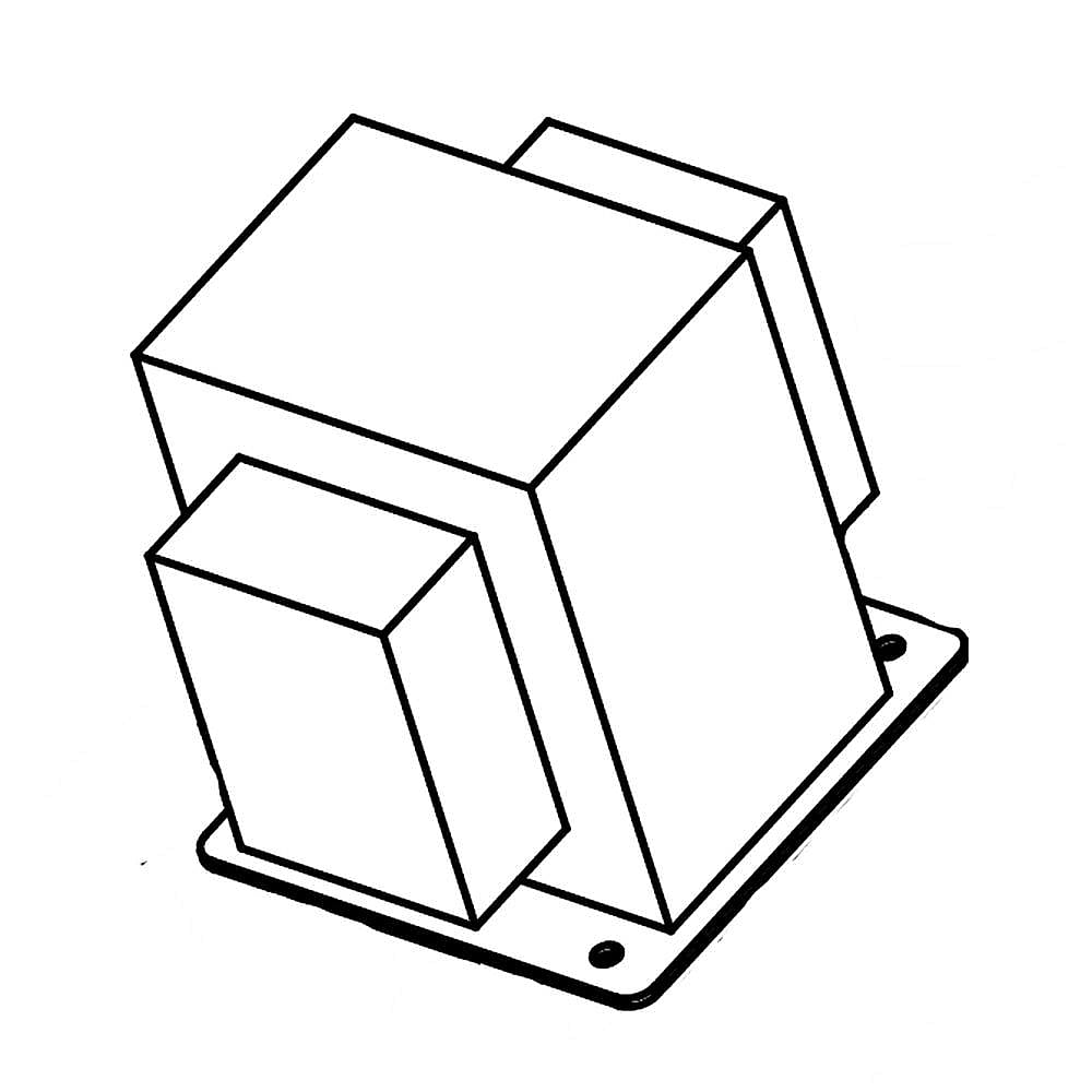 Photo of Part #w10847192, Transformer | 11.62 x 7.68 x 8.25 from Repair Parts Direct