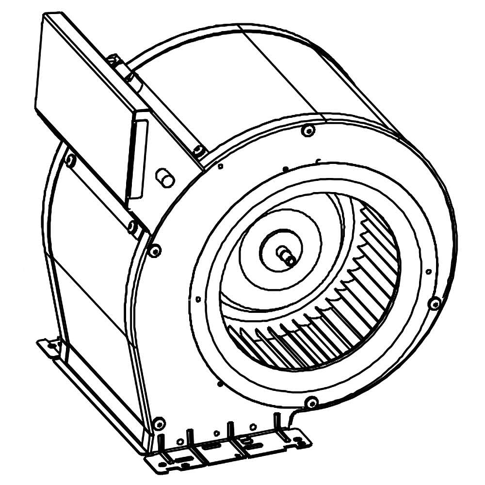 Downdraft Vent Blower Fan Assembly