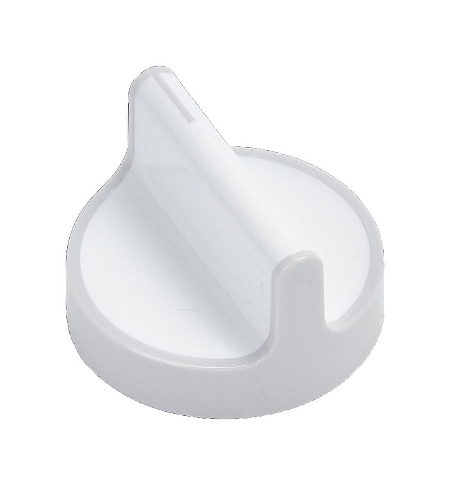 Part #w10853029, Range Surface Element Knob (White) / 1.87 x 1.87 x 1.25
