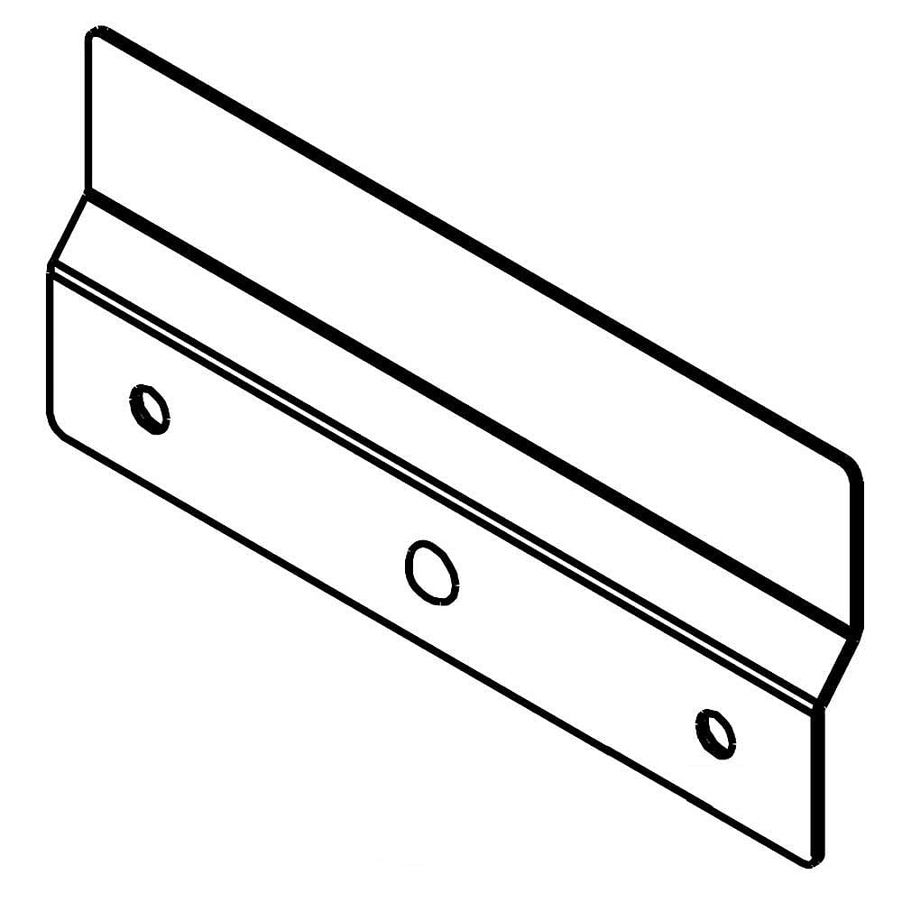 Part #w10853628, Range Oven Door Glass Clip / 4.50 x 2.00 x 0.08