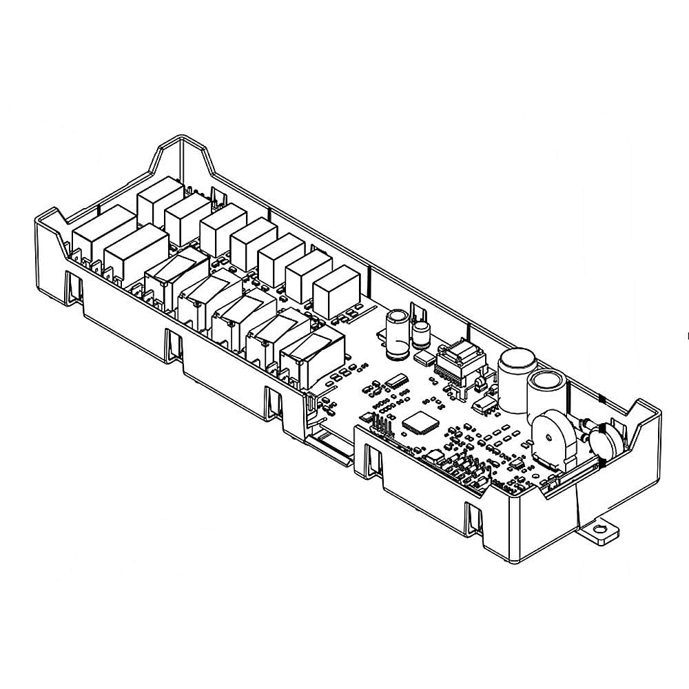 Photo of Part #w10859300, Wall Oven Control Board | 11.62 x 7.68 x 8.25 from Repair Parts Direct