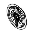 Range Convection Fan Assembly for Maytag MER8700DW1 - Part W11527111