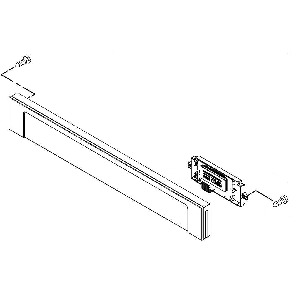 Part #w10861653, Wall Oven Control Panel / 35.25 x 9.50 x 5.75