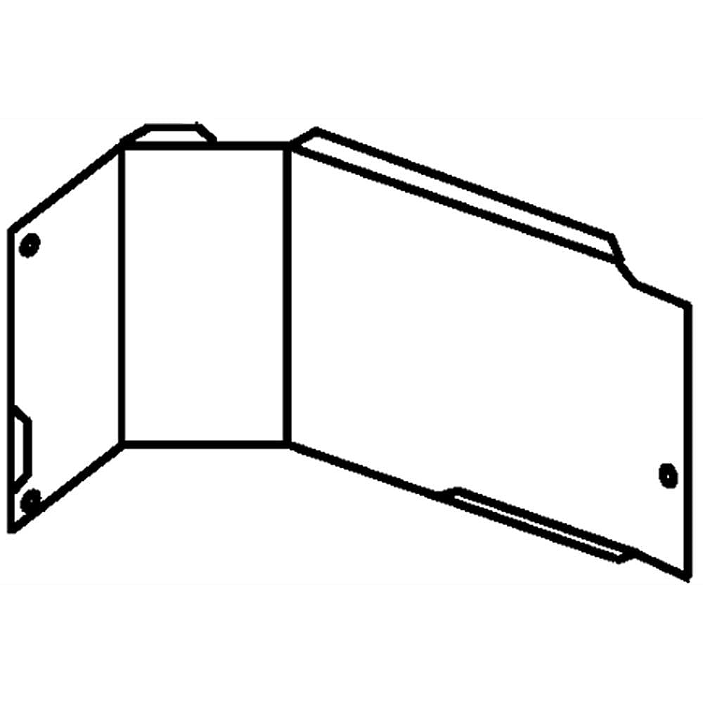 Whirlpool Part #w10869223, Microwave Air Deflector Plate | 9.25 x 4.58 x 1.75