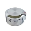 Range Surface Burner Knob, Left Front (stainless) for KitchenAid YKSEB900ESS0 - Part W10877188